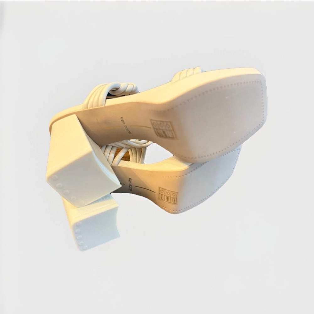 New in box Dolce Vita Abriel Platform Sandal Stella Ivory Heels Size 9 NIB - Picture 4 of 5